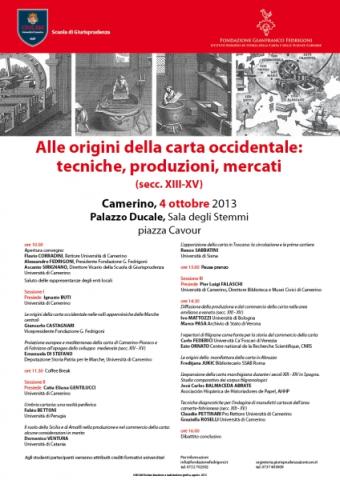 Manifesto del Convegno